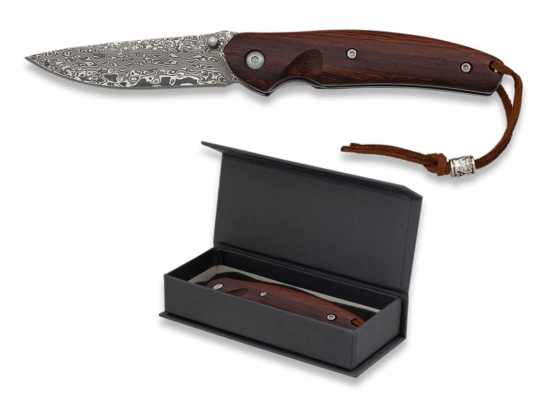 Temperino Albainox con lama in Damasco da 7 cm, scatola inclusa e...