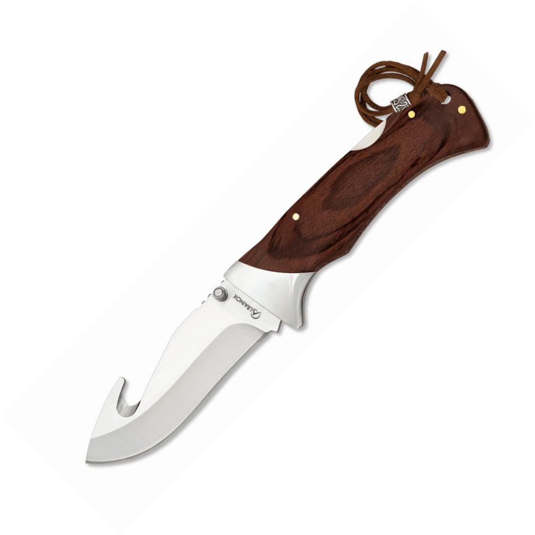 Coltello tascabile Albainox Impala con manico in stamina marrone ...