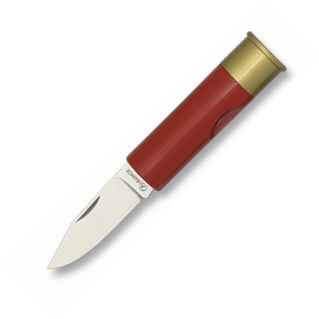 Albainox cartridge pocket knife with red ABS handle and 5 cm blad...
