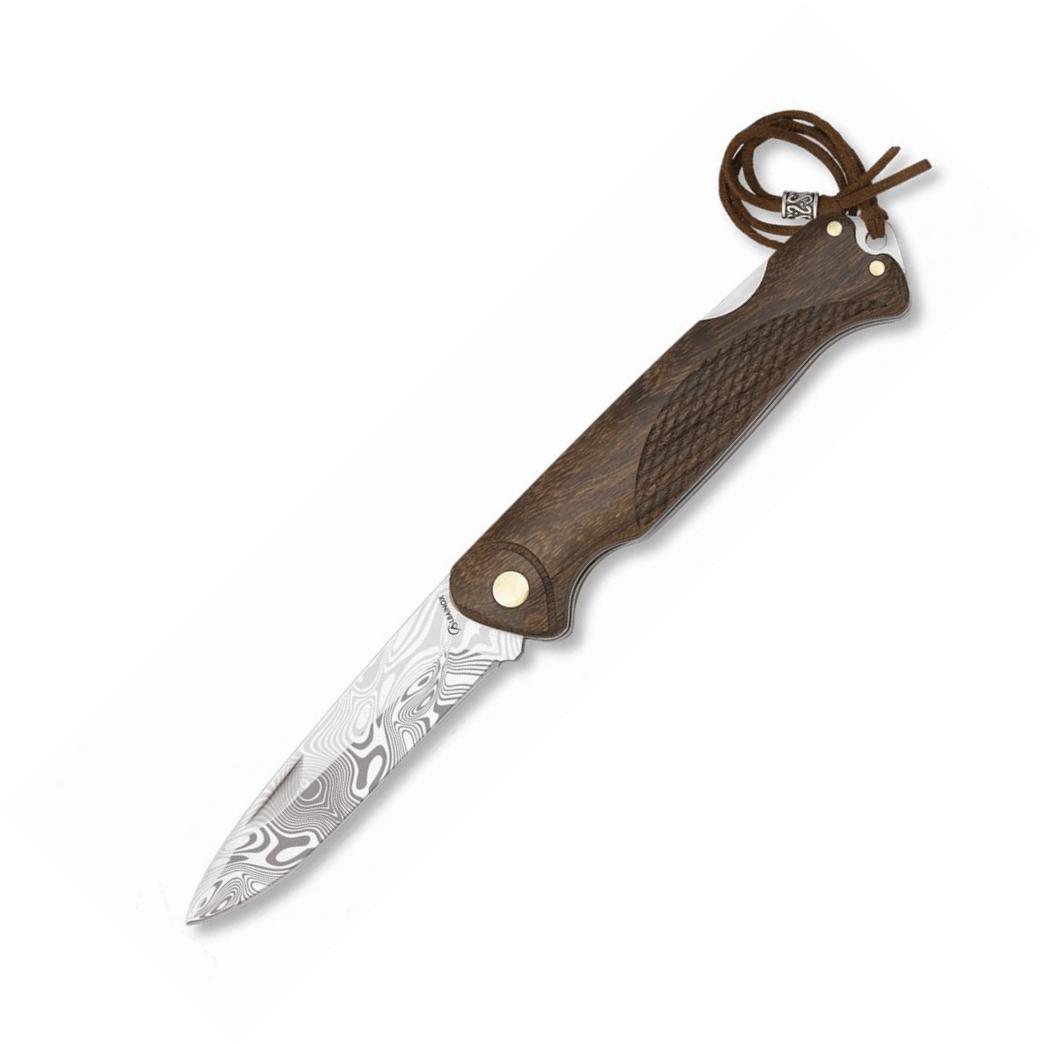 Coltello tascabile Albainox con impugnatura in legno chiusura pos...