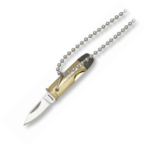 Coltello tascabile a proiettile Albainox con pendente, manico in ...