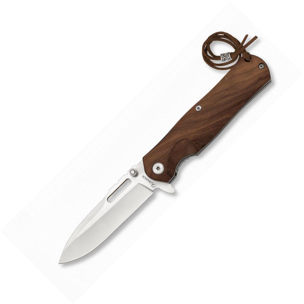 Coltello tascabile Albainox con manico in stamina rosso con chius...