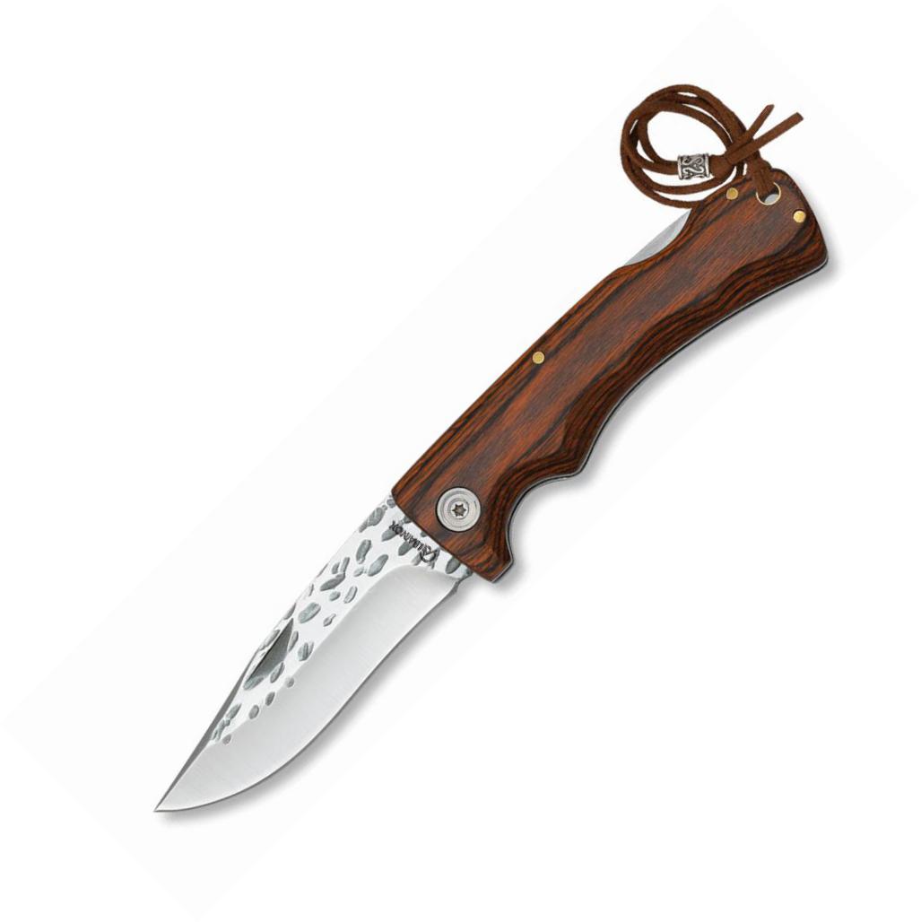 Coltello tascabile Albainox con manico in stamina rosso, cordino ...