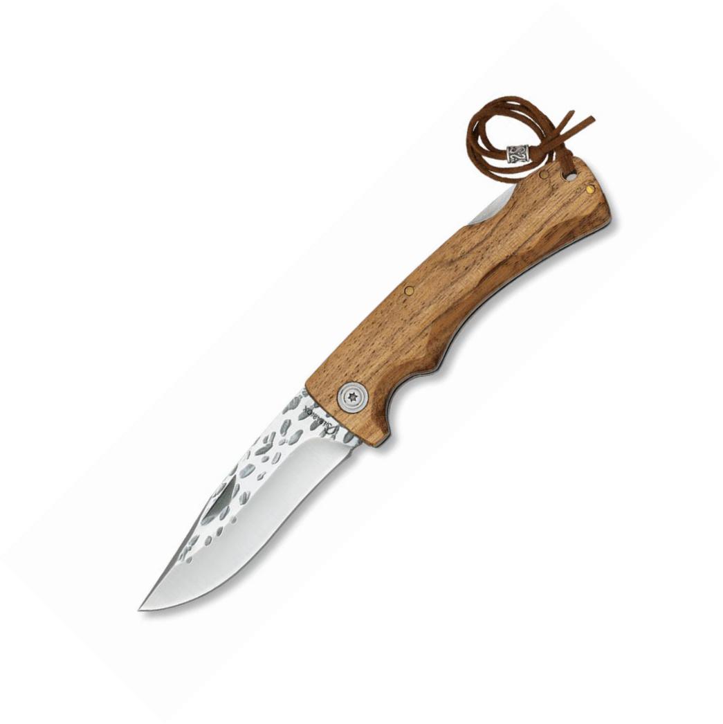 Coltello tascabile Albainox con manico in legno zebrato, lama in ...