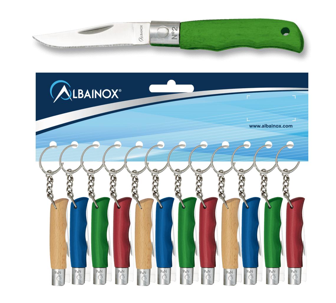 Blister assortimento di 12 coltelli portachiavi in &#8203;&#8203;...