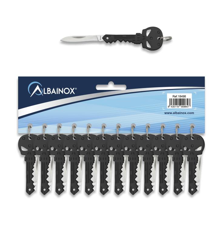 Coltelli portachiavi teschio. In blister da dodici pezzi