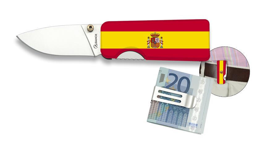 Portafoglio porta coltelli Albainox Spagna, lama da 5 cm