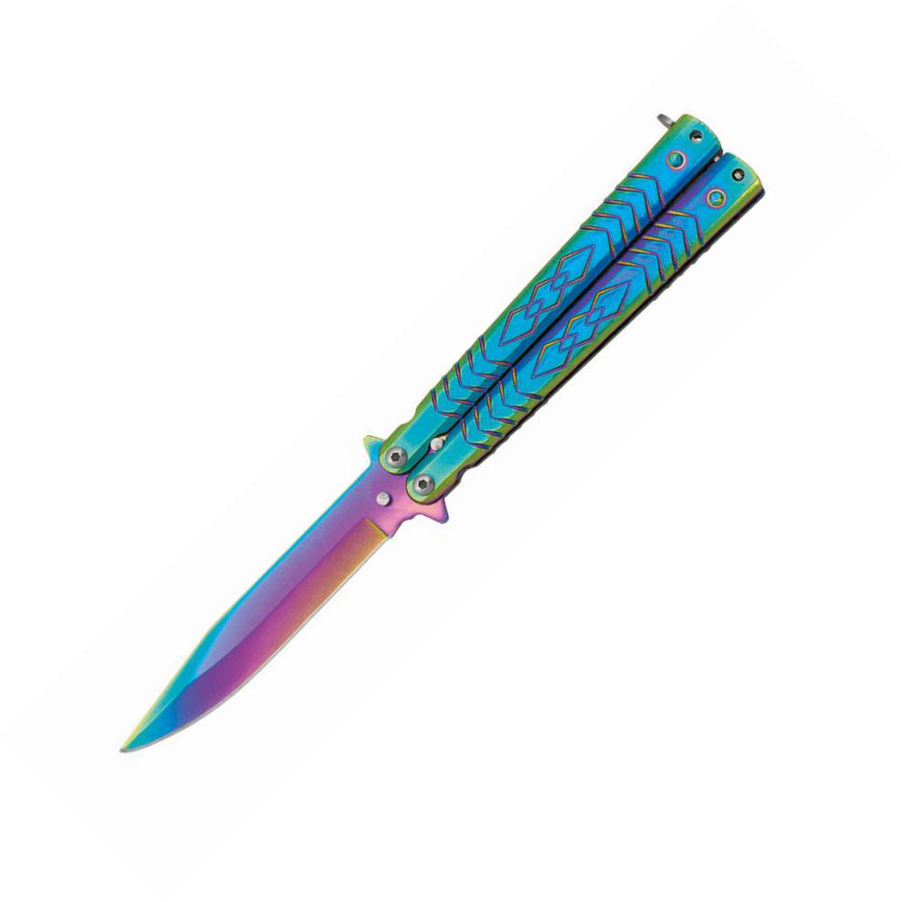 Albainox Rainbow Balisong mit 10,3 cm langer Klinge