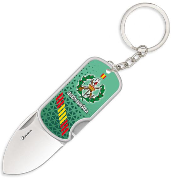 Faca 3D da Legião Espanhola com clipe e chaveiro