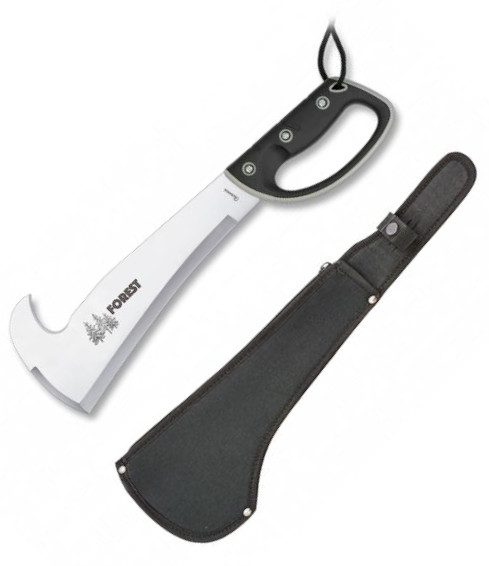 Forest Machete mit flacher Klinge mit Skinner und ABS- und Gummig...