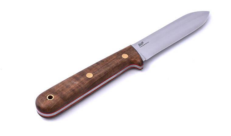 Couteau bushcraft Brisa Kephart 115 avec manche en noyer stabilisé