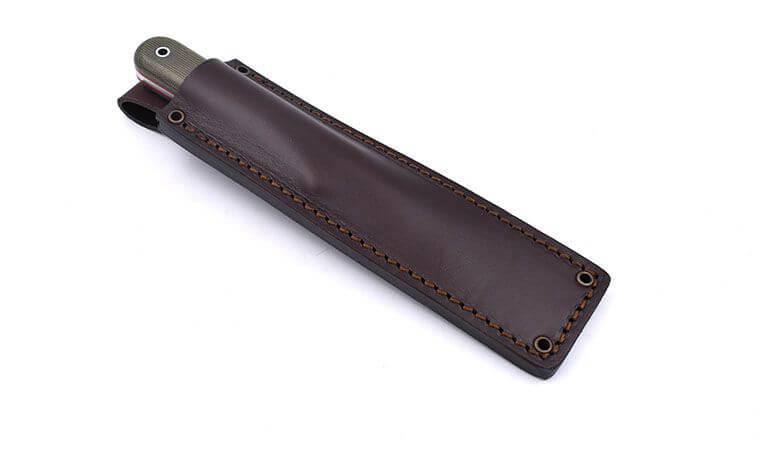 Faca de Bushcraft Brisa Kephart 115 com cabo de micarta verde