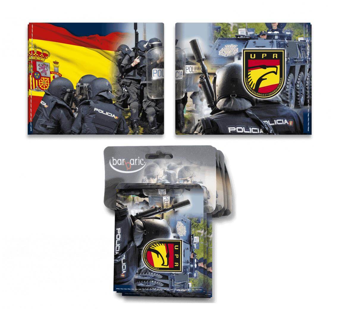 Portemonnaie mit UPR-Aufdruck, geschlossen 11 x 9,5 cm groß