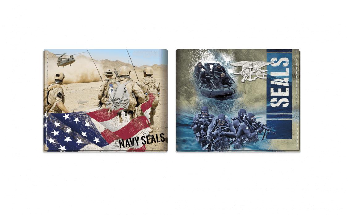 Barbaric Brieftasche mit Navy Seals-Aufdruck