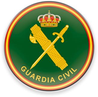 Ímã de vidro de 5 cm de diâmetro Guardia Civil