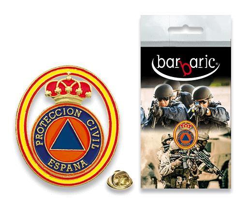 Pin de Protección Civil de 2,3 cm de ancho y 3 cm de largo