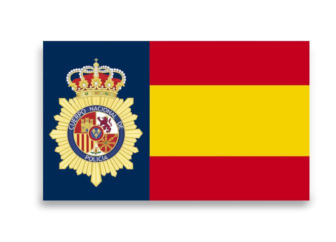 Adesivi CNP Spagna con dimensioni 30 x 18 mm, 2 unità