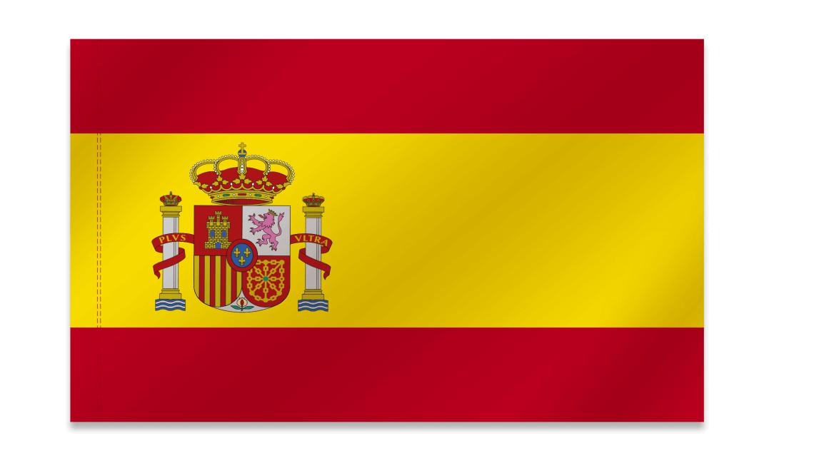 Konstitutionelle Spanien-Flagge 140 x 90 cm, geeignet für Stangen