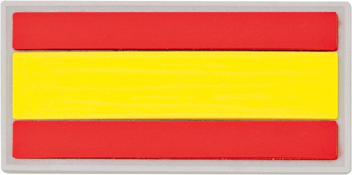 Barbaric Spanien-Flaggenpatch 6 x 3 cm mit Klettverschluss
