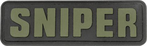 Gummipatch mit dem Wort Sniper