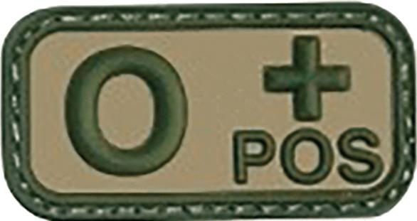 Blutgruppe 0 positiver Patch