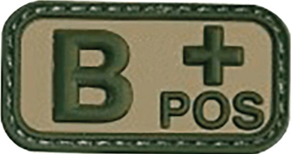 Positives taktisches Patch für Blutgruppe B