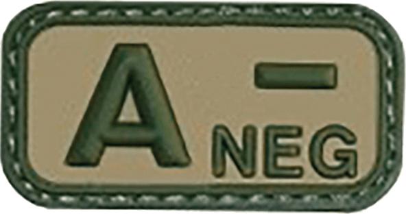 Blutgruppe A negativer Gummipatch