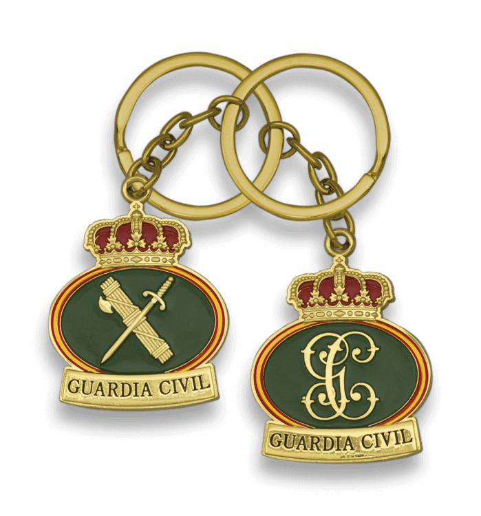 Beidseitig bedruckter Guardia Civil Schlüsselanhänger