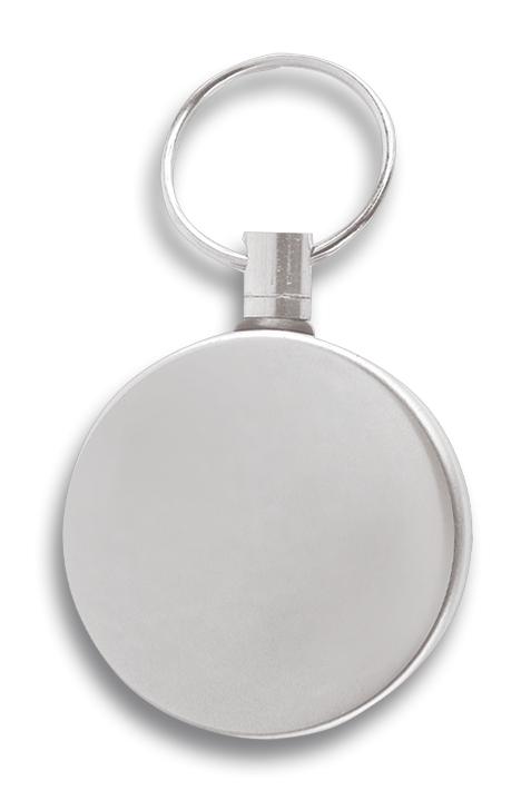 Ausziehbarer Schlüsselanhänger aus Metall mit einer maximalen Län...