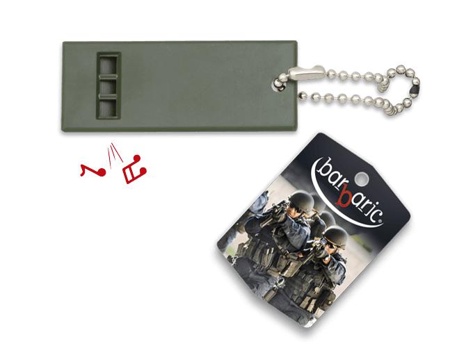 Grüne Pfeife mit Kugelketten