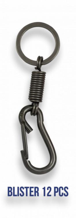 Karabiner-Schlüsselanhänger mit metallischer Bronzebeschichtung i...