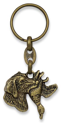 Schlüsselanhänger für Jagdhunde aus Zamak