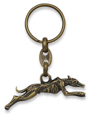 Jagd-Windhund-Schlüsselanhänger im Blister