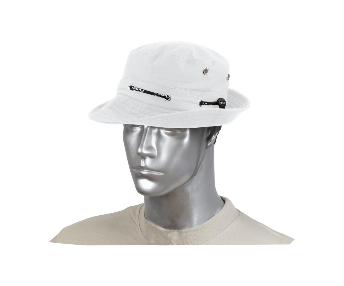 Chapeau bob blanc et taille unique