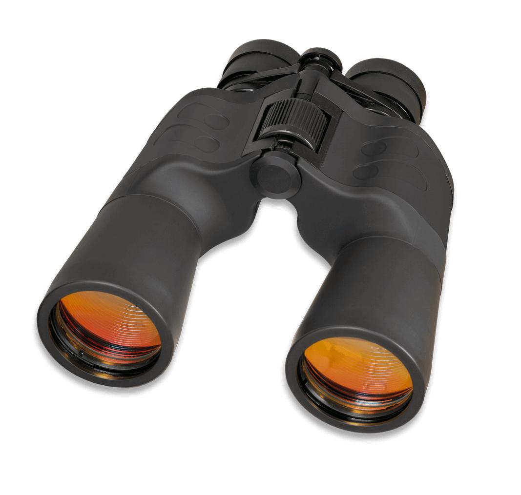 Binocolo nero con portata fino a 1000 metri