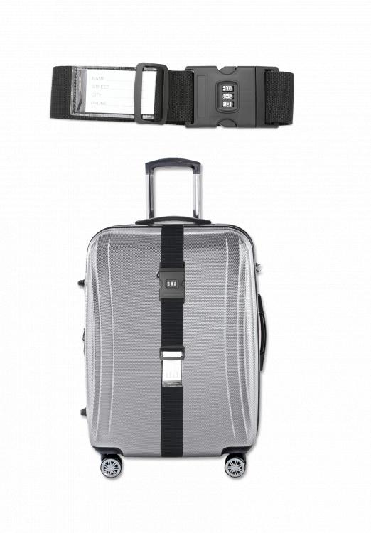 Alça de mala de bagagem com trava de 200 cm de comprimento e 5 cm...