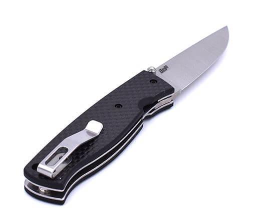 Canivete Brisa Birk 75 com cabo em fibra de carbono e aço CPM S30...