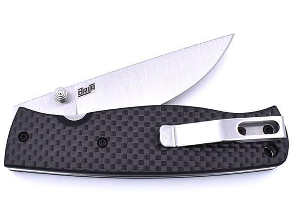Canivete Brisa Birk 75 com cabo em fibra de carbono e aço CPM S30V