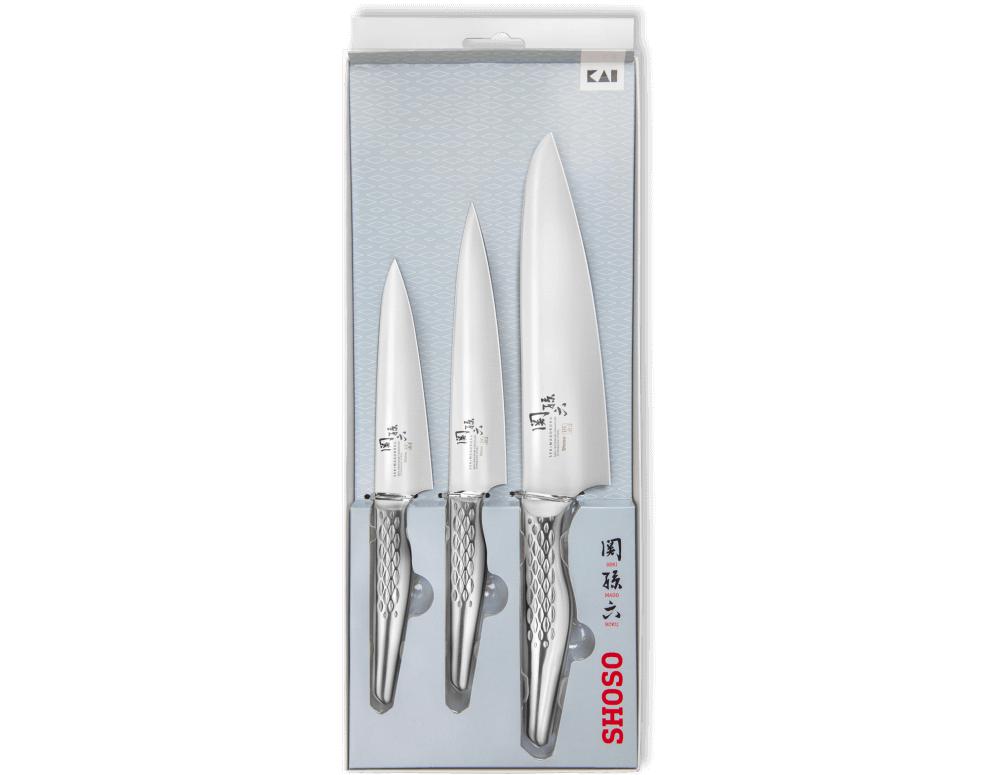 Set Seki Magoroku Shoso 3 Messer Peeler Büro und Koch