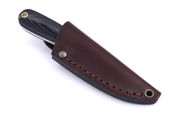 Faca de pescoço Brisa Necker 70 micarta preta