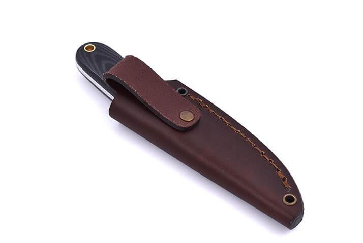 Faca de pescoço Brisa Necker 70 micarta preta