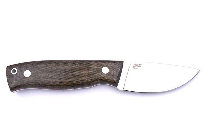 Brisa Skinner 90 Flat Faca com aço Elmax e micarta verde