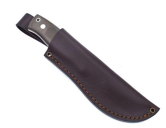 Brisa Skinner 90 Flat Faca com aço Elmax e micarta verde