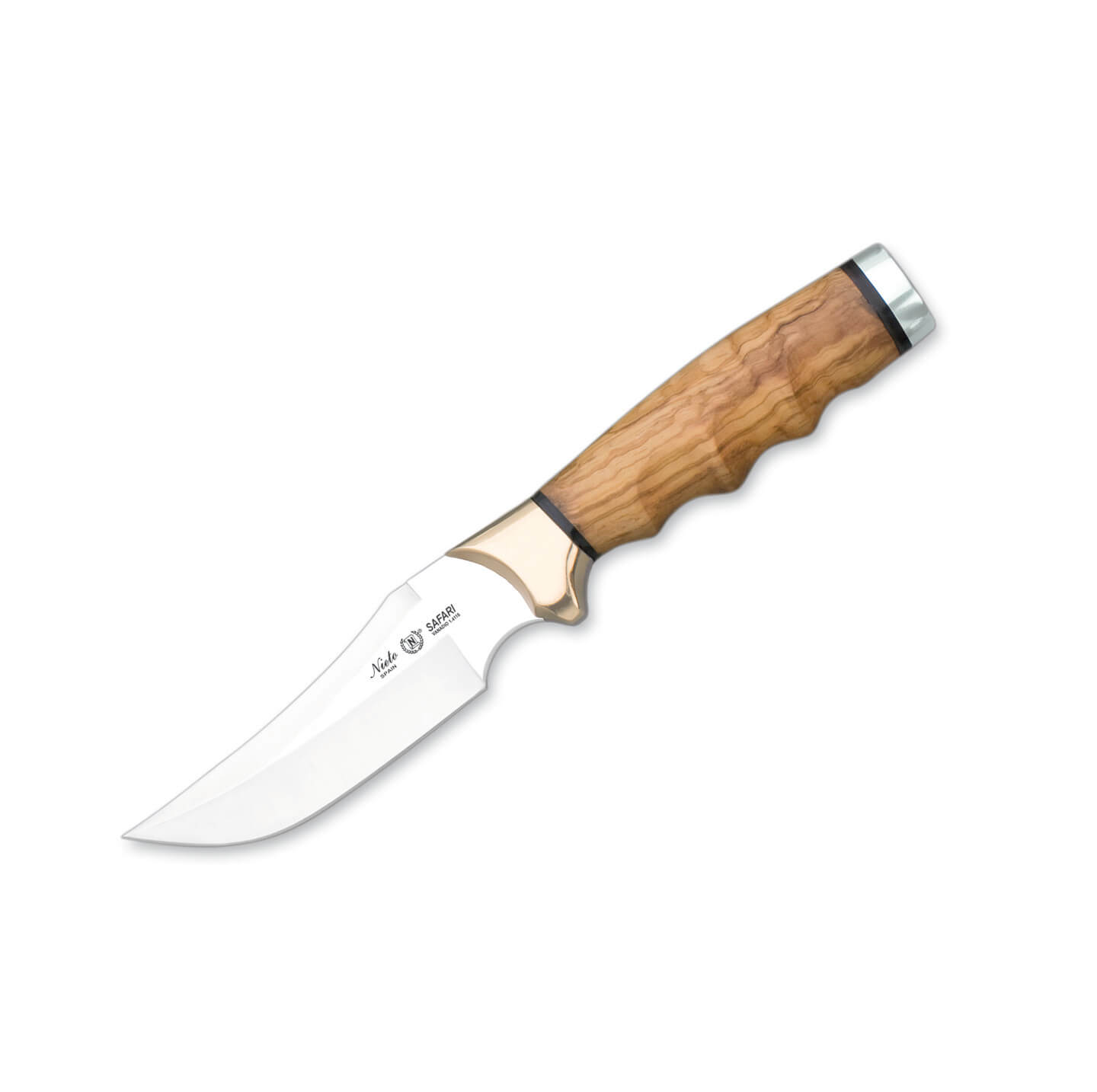 Nieto Safari Jagdmesser mit Griff aus Olivenholz und 13 cm Klinge