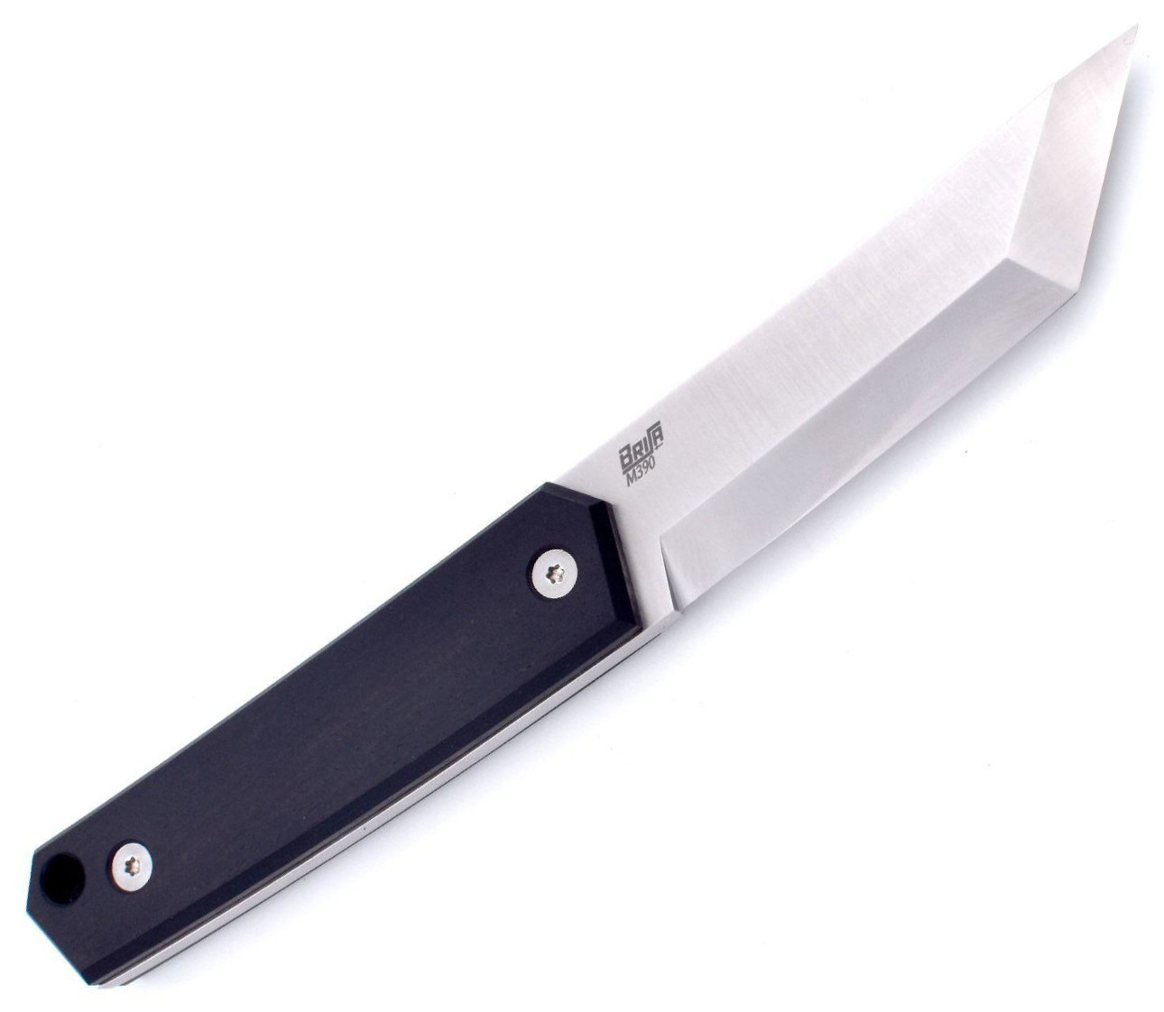 Couteau Brisa Kwaiken 90 M390 Ebène avec étui cognac