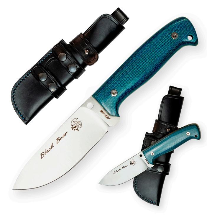 JV Black Bear with turquoise micarta scales