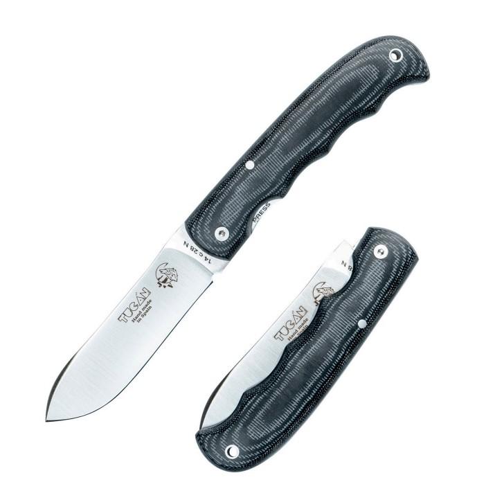 Canivete JV Tucan com cabo em micarta preta