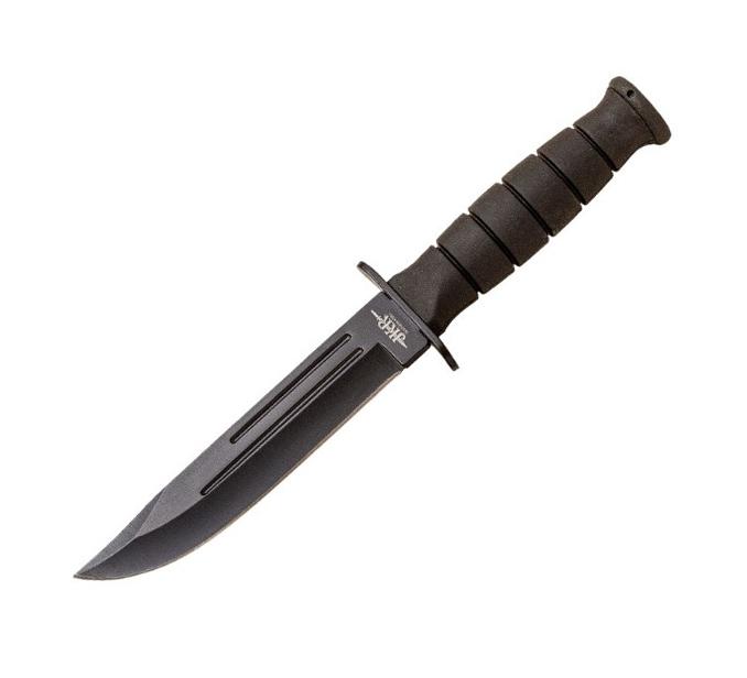 JKR couteau de combat drop point noir total