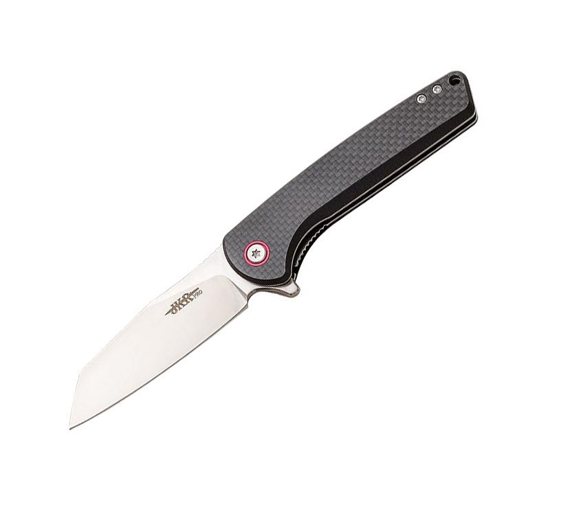 Coltello tattico JKR Pro con manico in G10 e fibra di carbonio co...