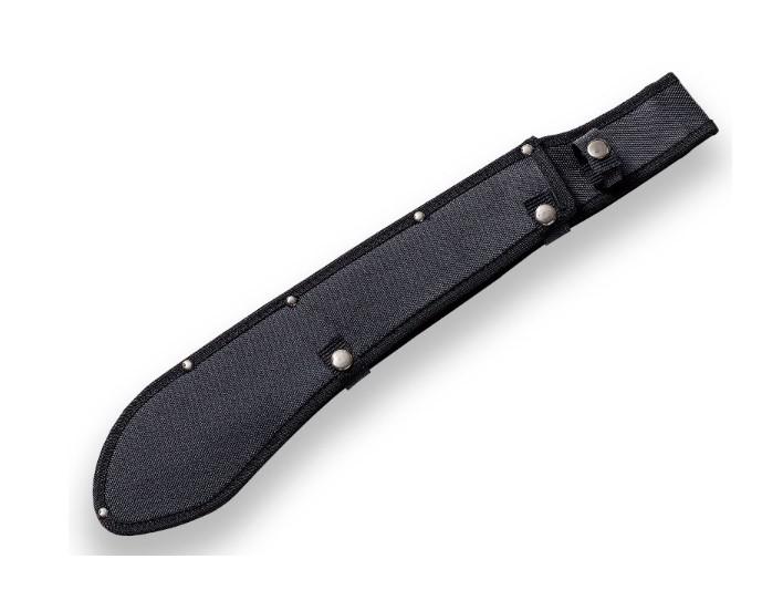 Serengeti Machete Bolo avec lame noire de 36,5 cm et manche en caoutchouc noir